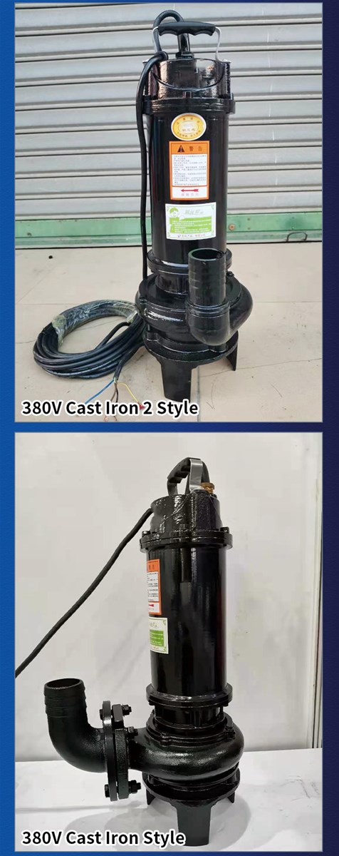 ZHAOYUAN cheap stainless steel 3hp submersible nonclog sludge and waste water jet cutting pump price india