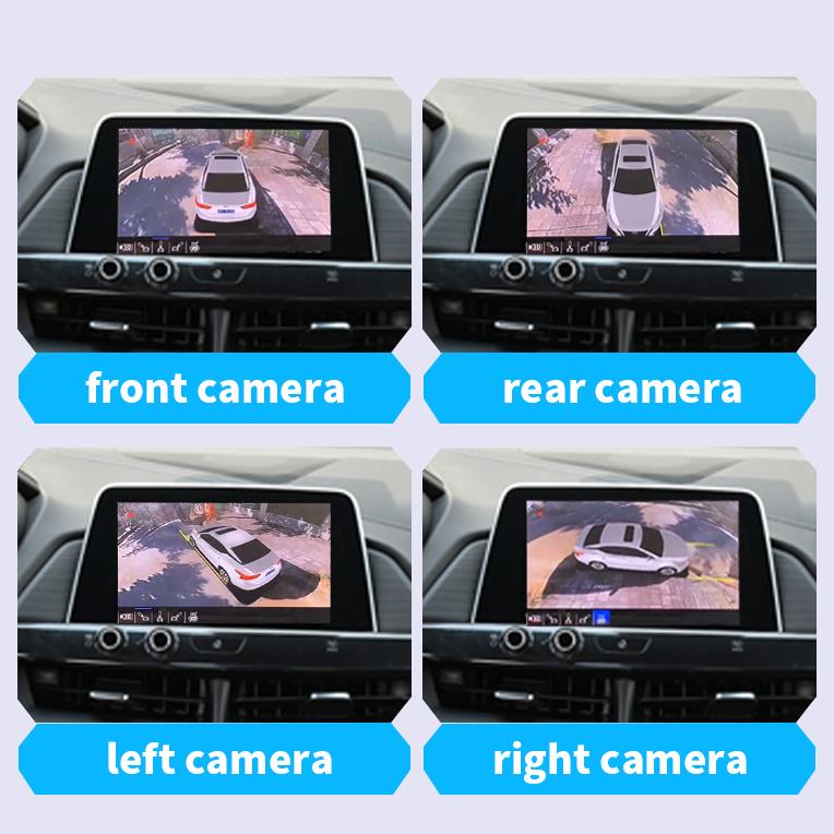 Birds Eye HD 3D 360 Car Surround View 4 car Camera System Parking Monitoring Recorder