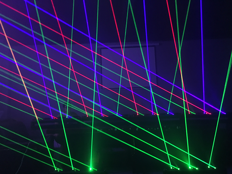 6 Eye RGB Moving Laser Array DMX DJ Disco KTV Stage Light Show