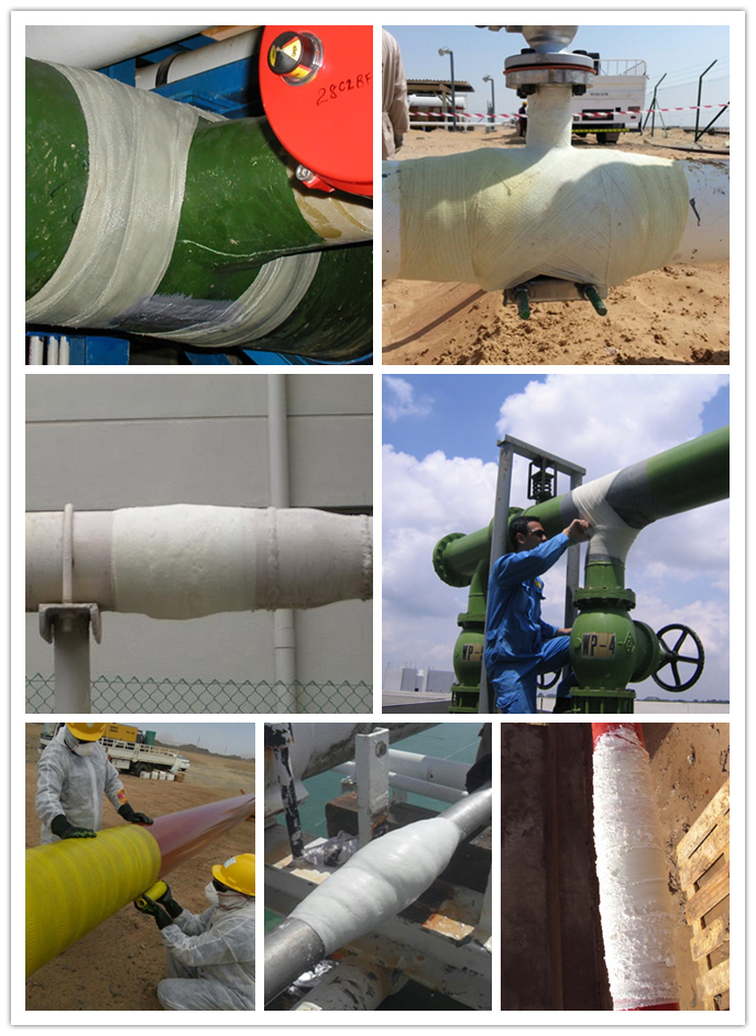 AntiCorrosion Pipe Wrapping Fixing Wrap Bandages Pipe Wrap Resinimpregnated Fiberglass Tape