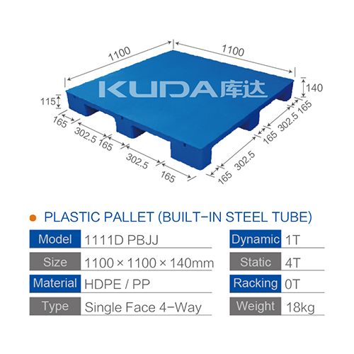 plastic pallet making machine 1111D PBJJ PLASTIC PALLETBUILTIN STEEL TUBEfrom china