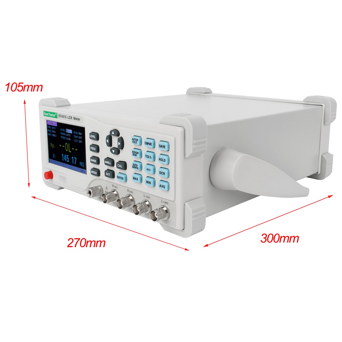 10100kHz Electric Bridge Resistance Impedance Capacitance Inductance Measure Digital Lcr Meter