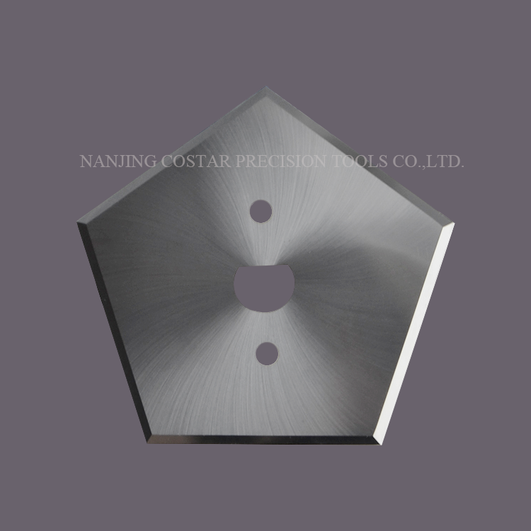 Tungsten carbide pentagon blade for Starlinger machine