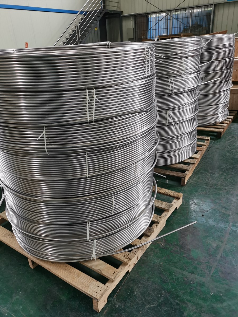 304316 Stainless Steel Welded Coil Tubes for Heat Exchanger Tubing Refrigeration Industry