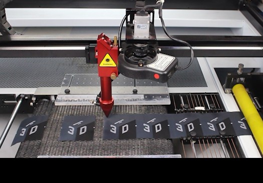 Co2 Woven Label Auto Feeding Laser Cutting Machine with Camera