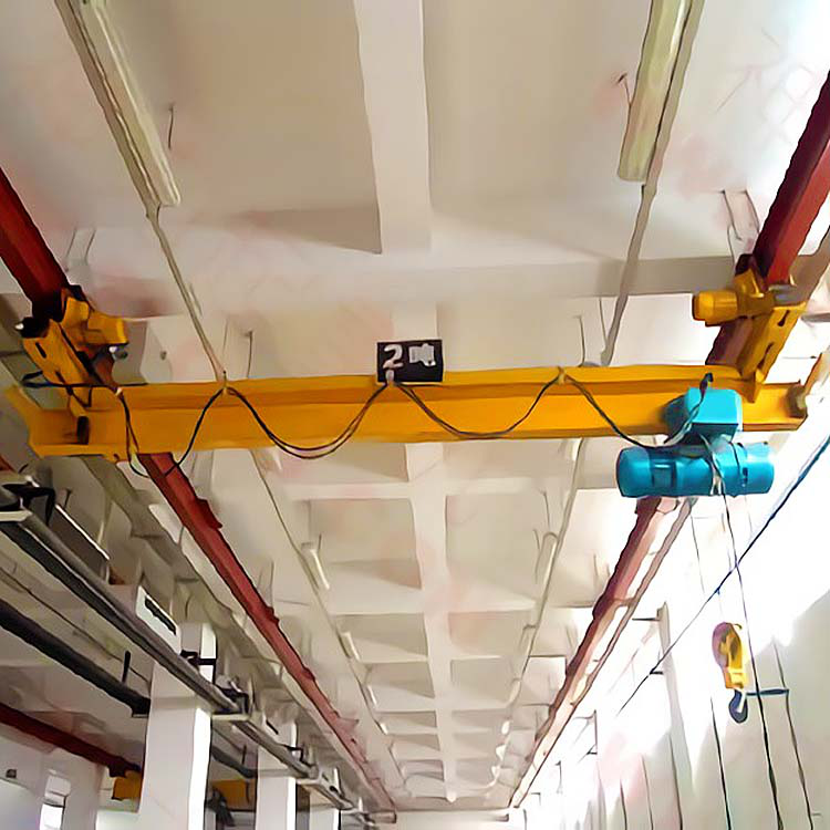 High quality 5Ton single beam remote control underslung steel box type EOT crane