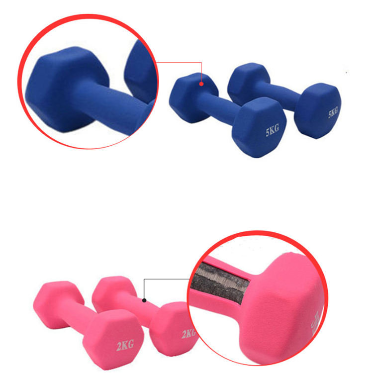 High quality of vinyl dipping dumbbells