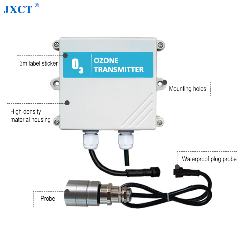 JXCT Split Type O3 Gas Sensor High Density Ozone Gas Leak Detector