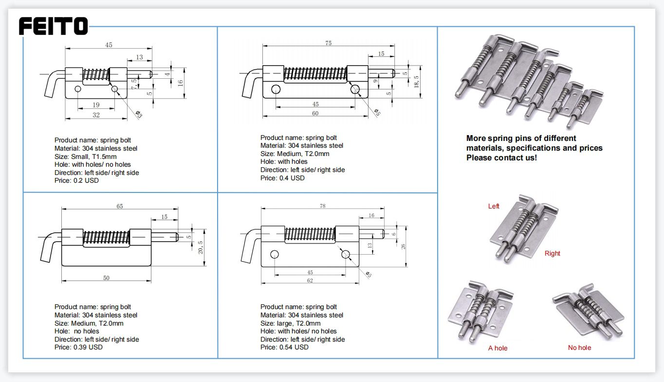 80113 T30304316 Stainless Steel Hinge Heavy Duty Door Hinges Stamping Parts Sheet Metal