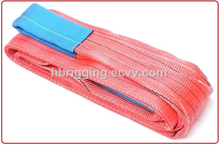 Polyester webbing sling lifting flat woven hoisting belt