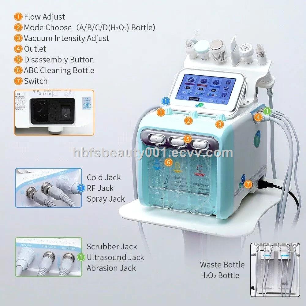 H2O2 small bubble Water Oxygen Jet Peel Hydra Beauty skin Cleansing Hydra Dermabrasion Machine