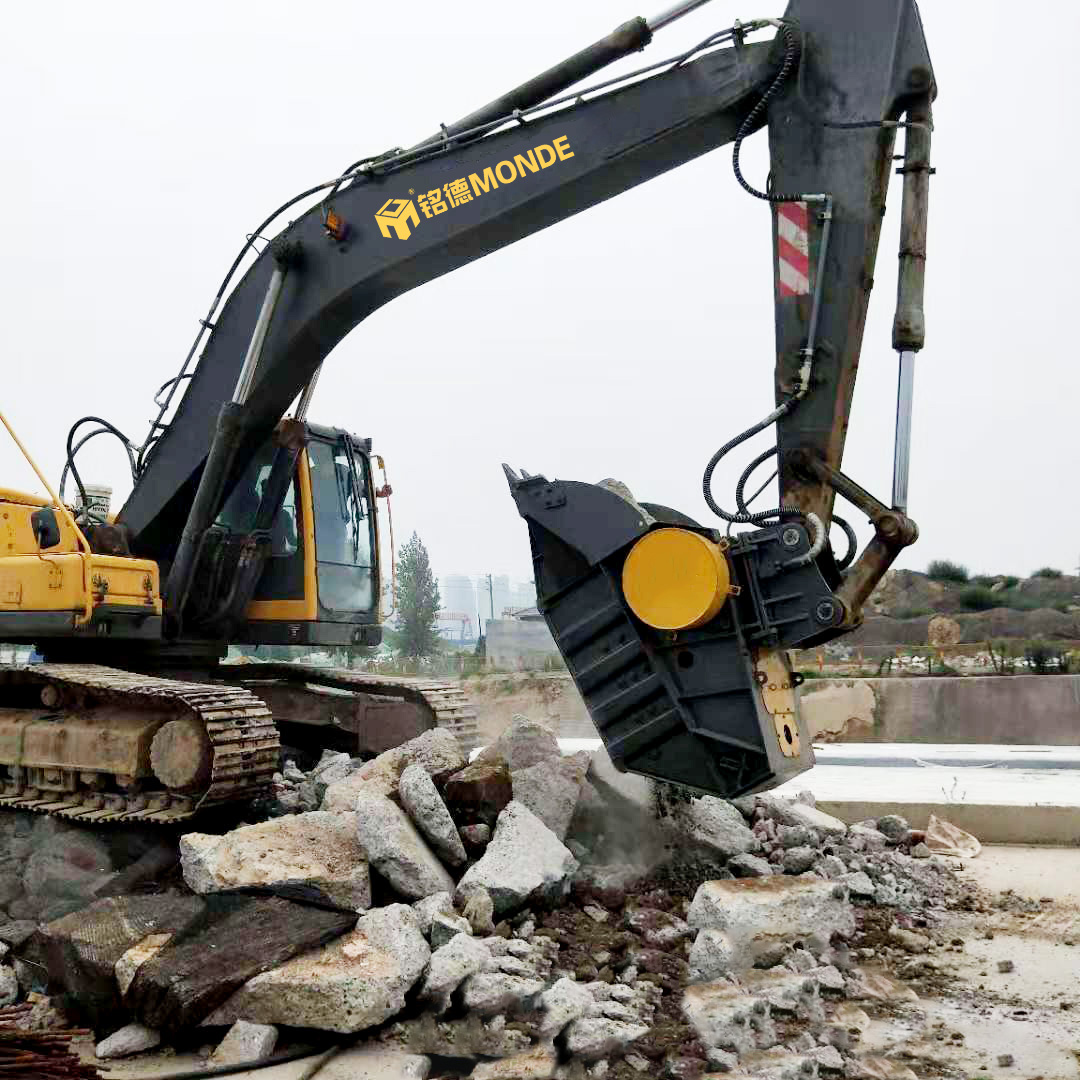 MONDE excavator crusher bucket for 20 to 30 tons excavator