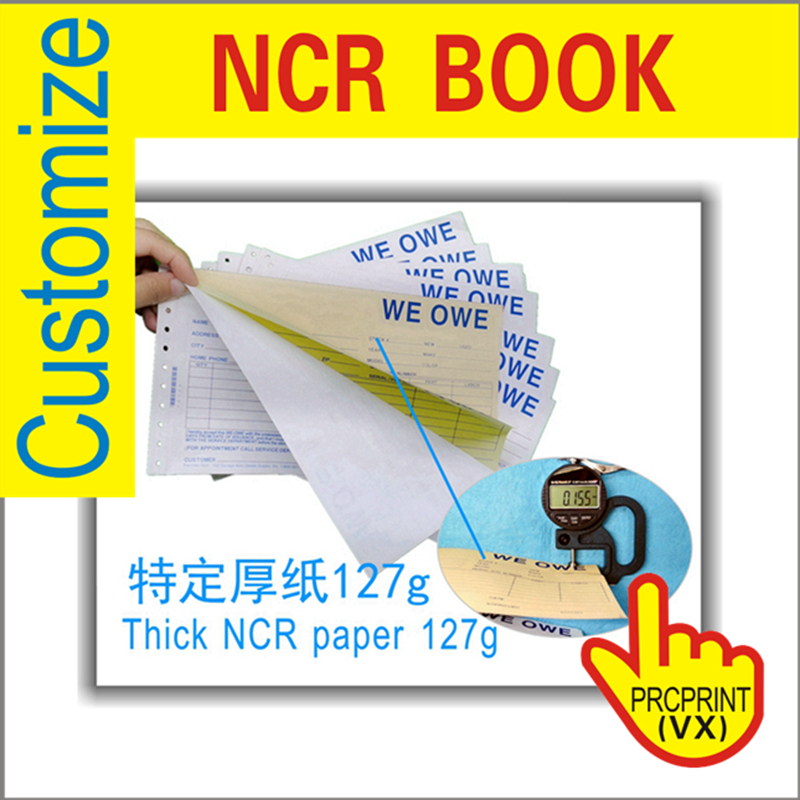Custom invoice book printing 5065g carbonless NCR paper receiptbill book computer paper
