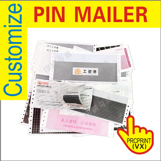 Custom Logo Printing Pin Mailer for Bank