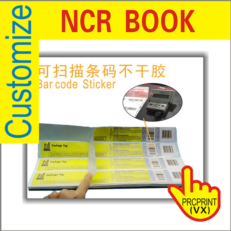 Custom a4 55g ncr invehicle cash receipt invoice book paper print
