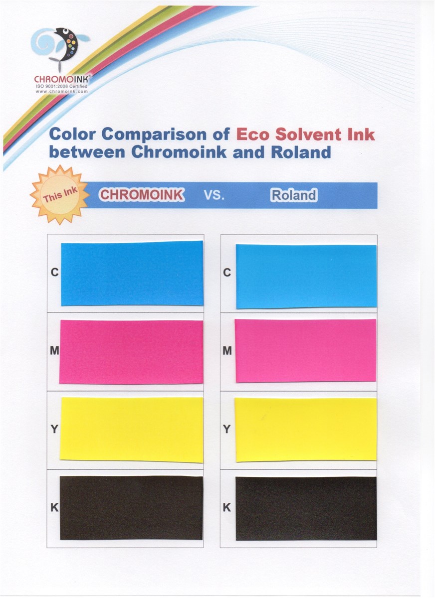CHROMOINK Eco Solvent ink Gammabutyrolactone free for EPSON Mimaki Mutoh Roland printhead