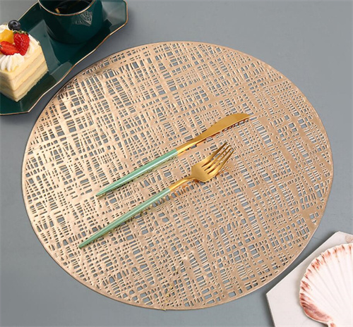 38cm Round Gold Table Place Mat for Wedding Decoration