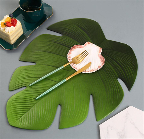 Decorative Tropical Green Table Place Mat on Wholesale