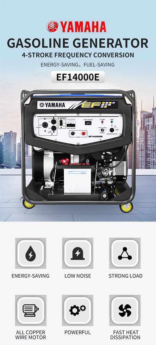 Gasoline generator set EF17000TE rated power 125kva