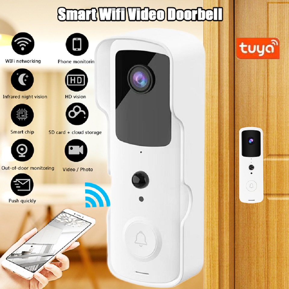 WiFi 1080P Tuya Waterproof Camera Video Doorbell