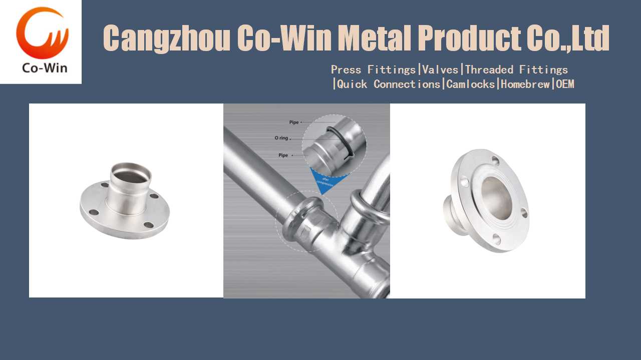 Stainless Steel Press Fitting Adaptor Flange 304316 Press Fitting