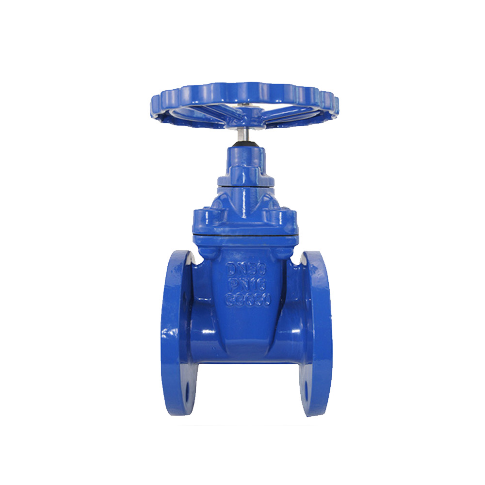 DIN 3352 F4 PN 16 Ductile Iron GGG50 Resilient Rubber Seated NONrising Stem Industrial Gate Valve