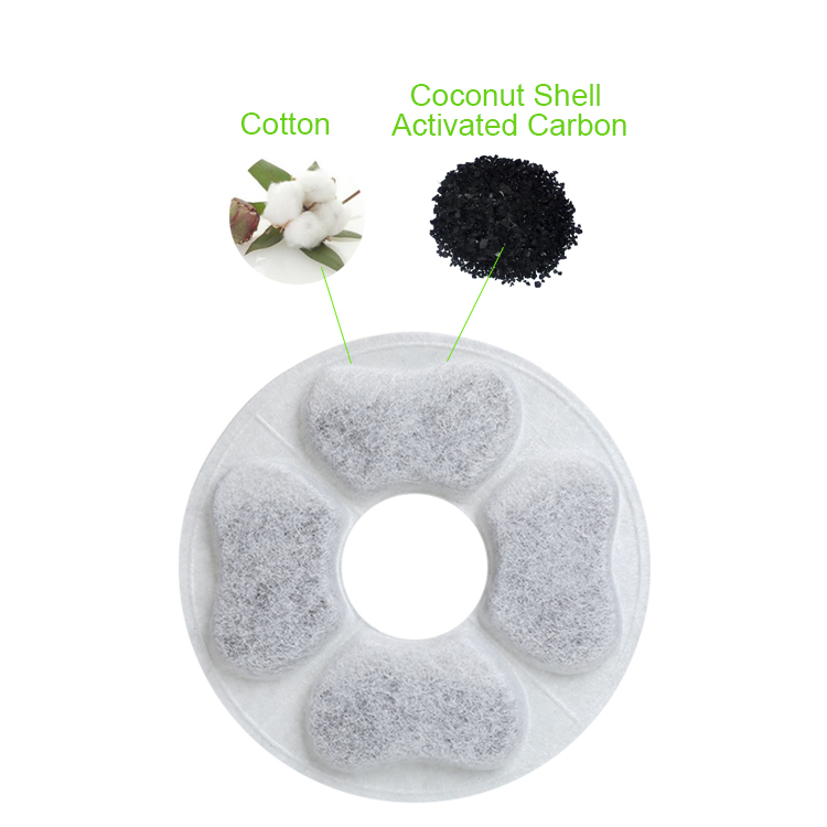 Carbon Activated Resin Pet Cat Water Fountain Filter Replacement Filters In Fountain for Automatic Water Dispenser