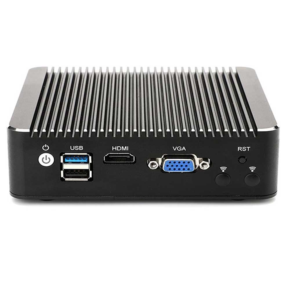 Firewall Micro Appliance Fanless Mini PC with Intel Celeron J4125 Quad Core 4 Intel I210 I225 Gigabit LAN