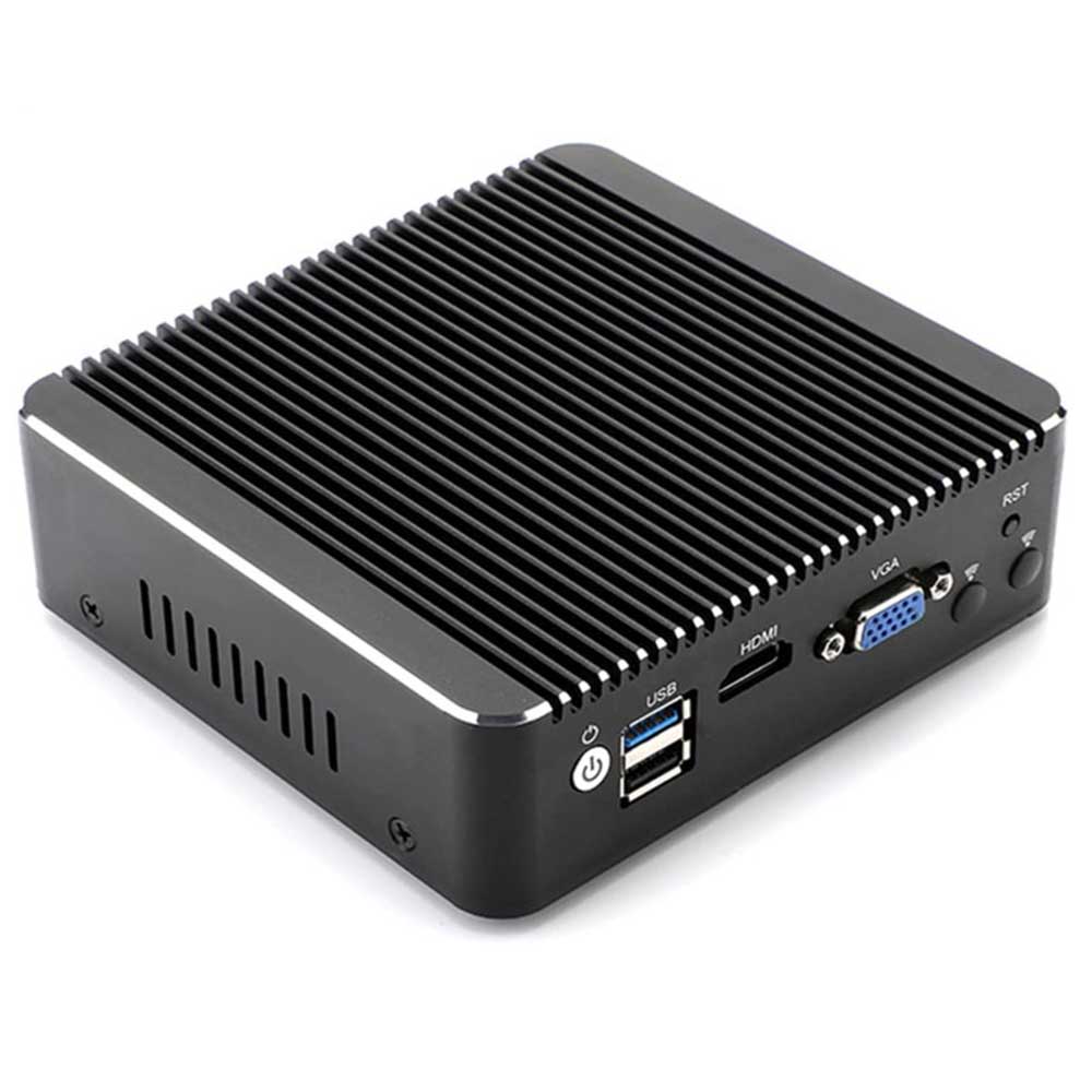 Firewall Micro Appliance Fanless Mini PC with Intel Celeron J4125 Quad Core 4 Intel I210 I225 Gigabit LAN