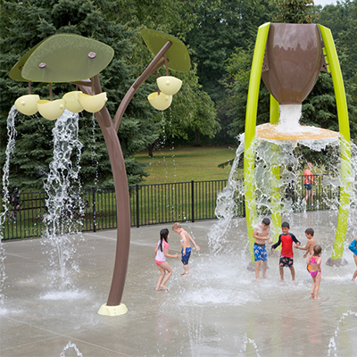 Cenchi Splash Park Children Sprinkler Fountain Jet Features Outdoor Spray Playground Water Play Equipment