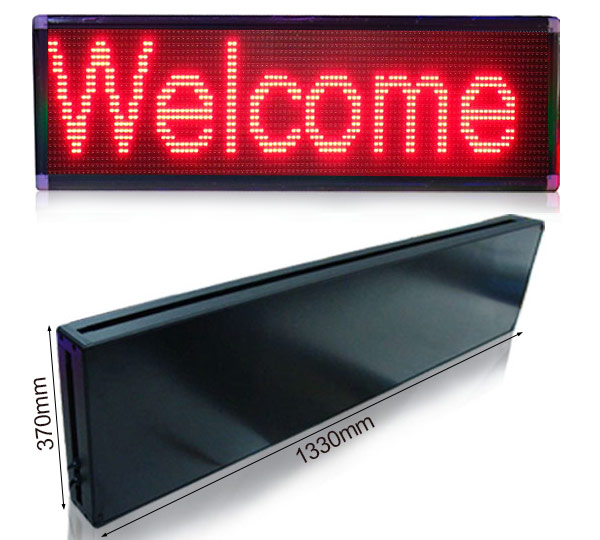 P10 Single Color LED Sign Display 960160mmRed Yellow Green Blue White
