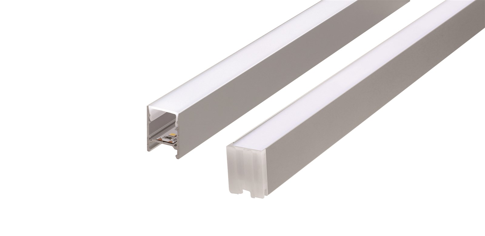 LED linear lamp slot Black aluminum profile ceiling embedded aluminum with slot card