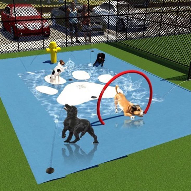 Cenchi Splash Park Doggie Training Sprinkler Fountain Jet Features Outdoor Spray Playground Water Play Equipment