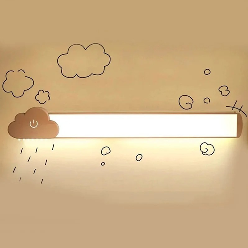 Cloud LED Night Light Wall Lamp With Three Glow Modes For Bedroom Childrens Room Kitchen And Hall Reading Studying And