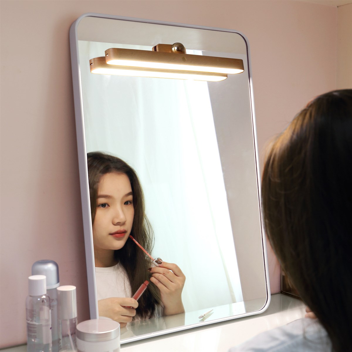 Modern LED Mirror Light Bathroom Vanity Sensor Lighting Fixture Wall Lamp Indoor Warm White 4000K Natural Ambient Rechar