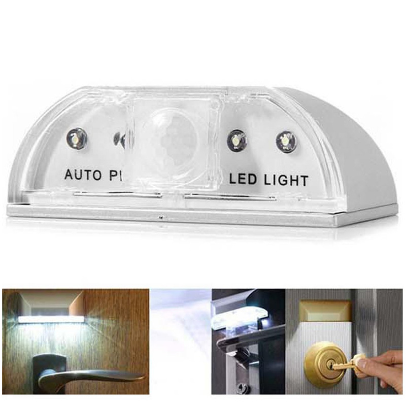 Wireless Keyhole Motion Sensor Detector LED Light Lamp Auto PIR Door Hole Key Perfect Infrared For Kitchen Living Room B