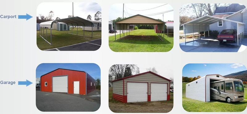 china outdoor portable metal car garages and shelters for Japan