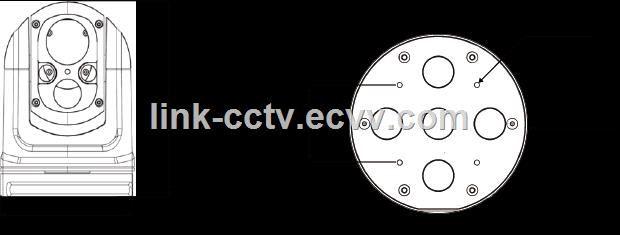 Network Thermal PTZ Camera 1080P30 Analog video