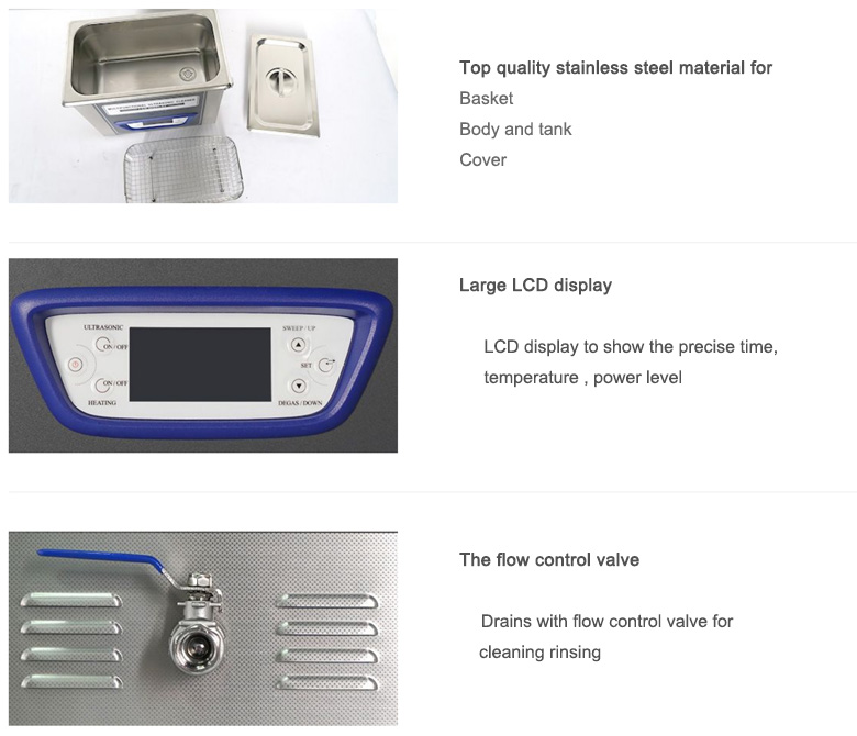 Bioevopeak 32L 45L Multifunctional Ultrasonic Cleaner Ultrasonic washer Ultrasonic cleaning machine with timer an