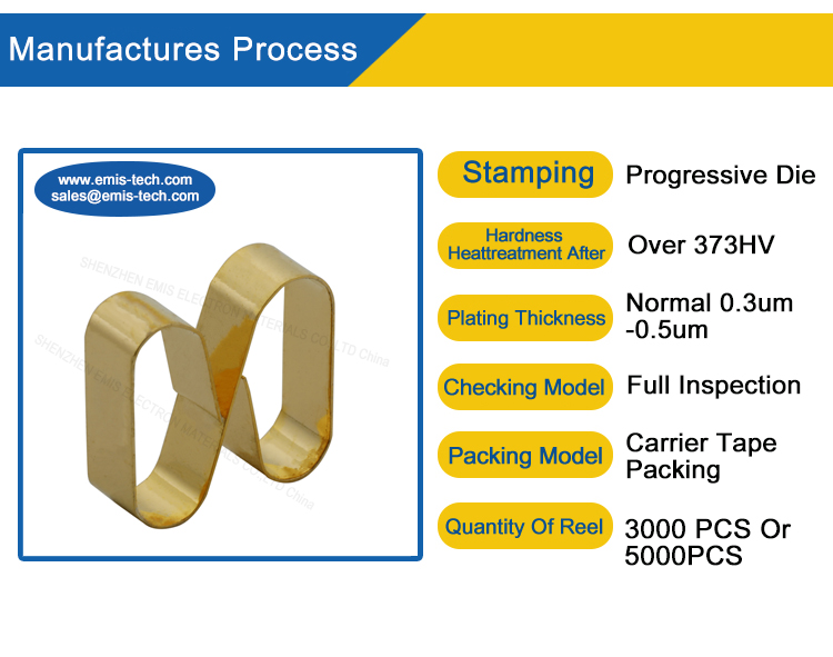 NonDeformation after Compressed 100000 Times SMD Spring with 100 Full Inspection For Shipment and Quality Guarantee