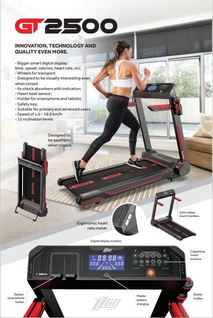 New Arrival Foldable Motorized Electric Pro Tredmill for Cardio Training Fitness Sports Large Running Machine