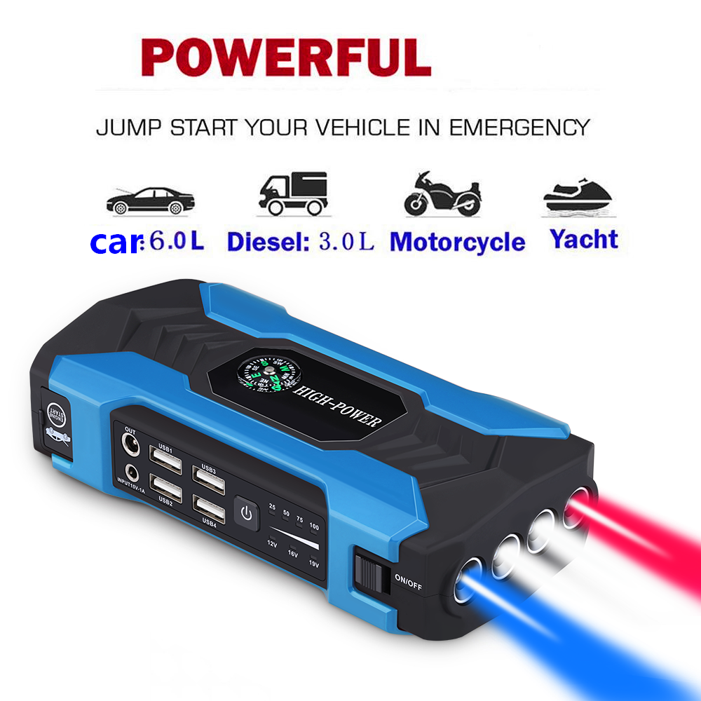 Car battery emergency start power portable jump starter