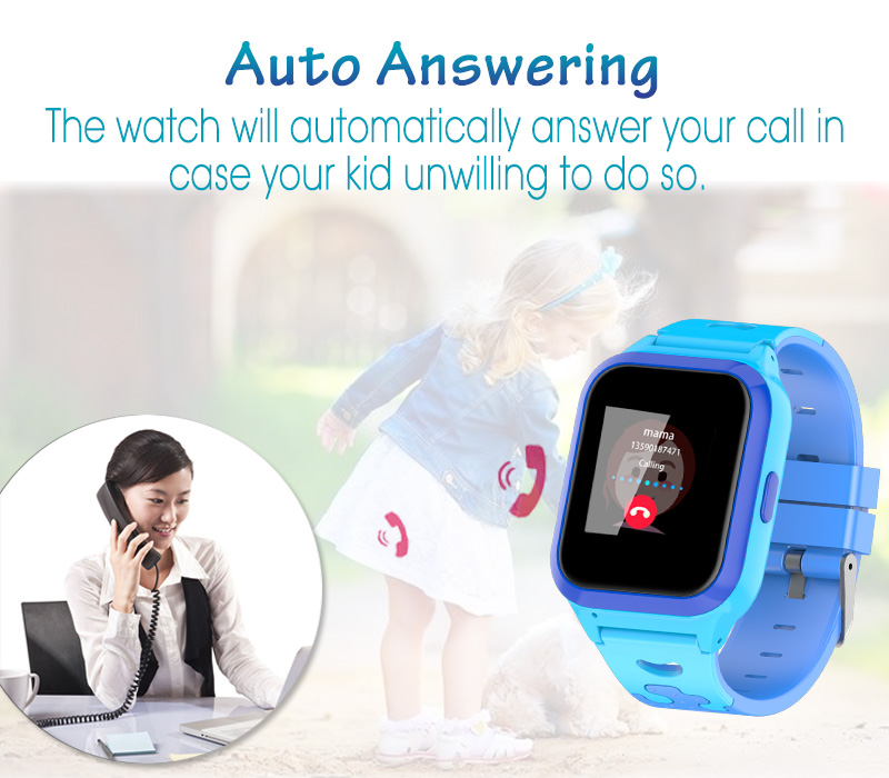 2G GSM GPS Tracking Phone Watch IPX7 Waterproof Smart Wrstwatch Auto Answering Tracker for Kids