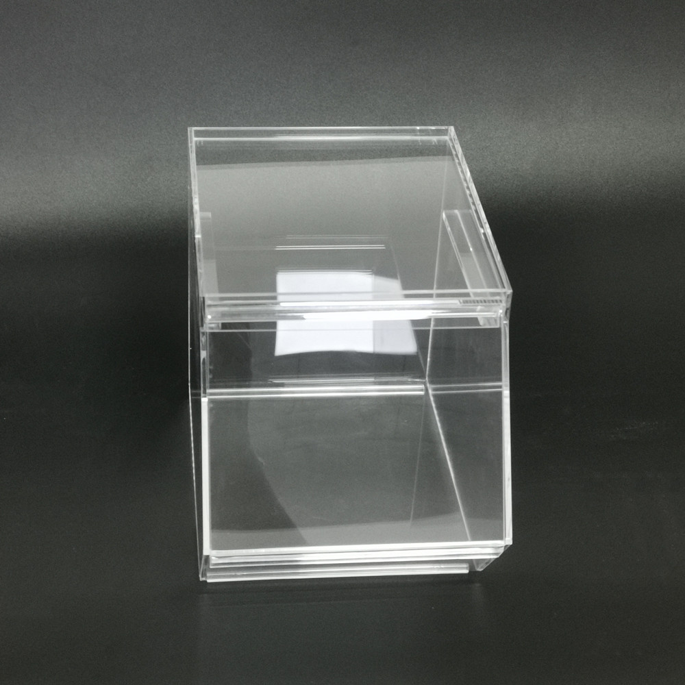 Custom clear acrylic display cabinet storage box