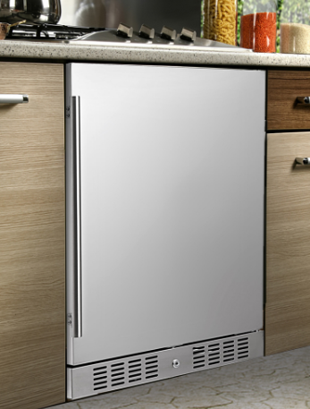 Refrigerator Builtin Under Counter 53 cuft Stainless Steel Beverage Cooler for Restaurant Bar Cafe Cooling Drinks