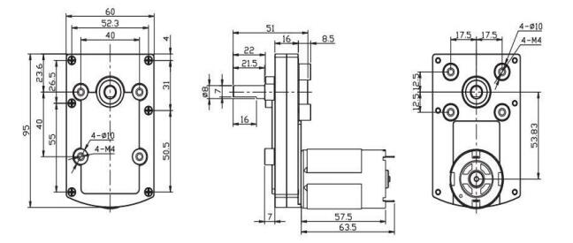 High Torque Customized DC Gear Reduction Motor Electric Motor for Mining Machine