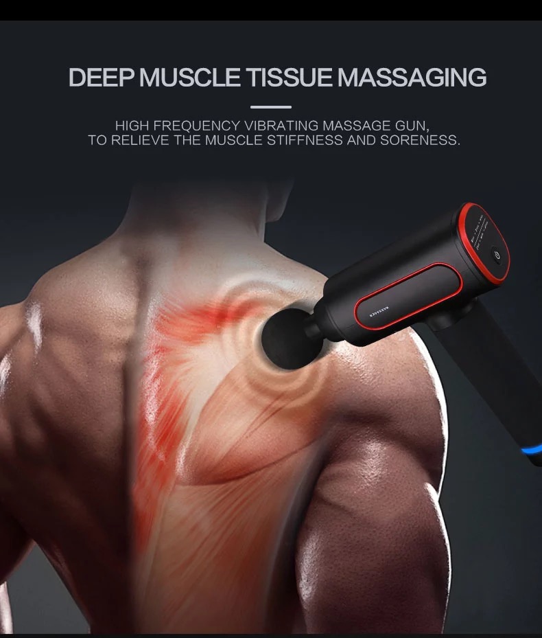 Best Selling Smart Deep Tissue hand held heated massage gun Body Massager
