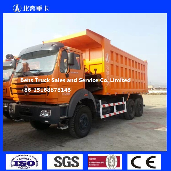 Beiben Truck 380HP 20Cubic 10Wheels 38001450 NG80B Long Cabin 6x4 Tipper Dump Truck Low Price for Sale