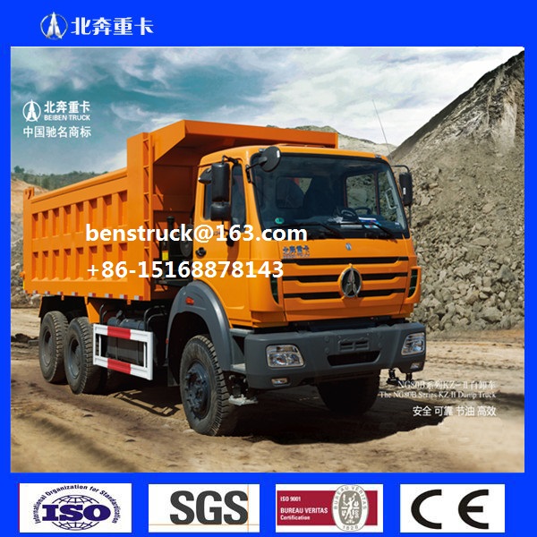 Beiben Truck 380HP 20Cubic 10Wheels 38001450 NG80B Long Cabin 6x4 Tipper Dump Truck Low Price for Sale