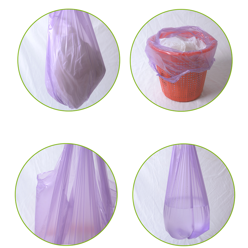 Flat mouth degradable garbage bag household garbage bag fourcolor thickened pointbreak sorting garbage bagConsulting